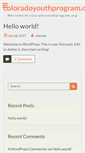 Mobile Screenshot of coloradoyouthprogram.org