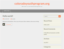 Tablet Screenshot of coloradoyouthprogram.org